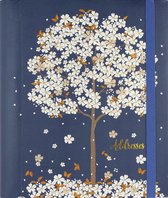Peter Pauper - Adressbook Large - Falling Blossoms - met elastieksluiting - 16x21 cm