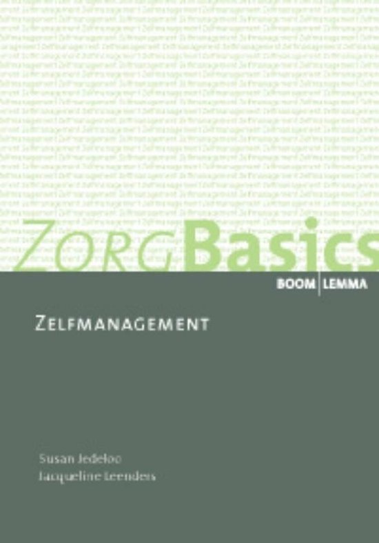Cover van het boek 'ZorgBasics Zelfmanagement'