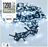 Micro Cluster Kerstverlichting 1200 LED's 24m Koud Wit - Lichtsnoer Kerst - It's All About Christmas™