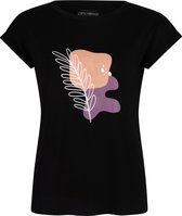 Lofty Manner T-shirt Tee Rosalie Mp54 1 Black Dames Maat - M