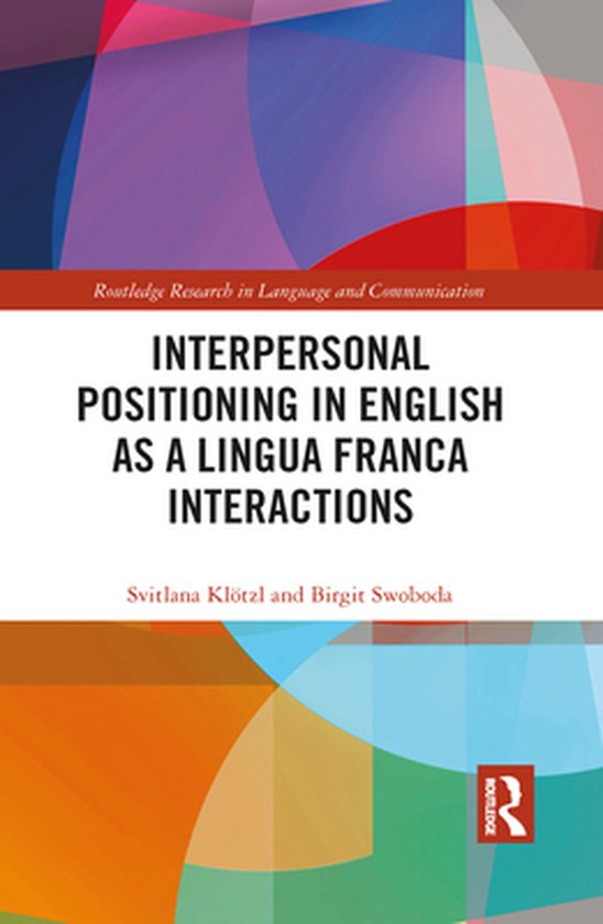 Routledge Research in Language and Communication - Interpers ... - cover