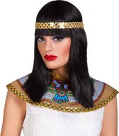 Boland - Pruik Cleopatra Zwart - Steil - Halflang - Vrouwen - Egyptenaar