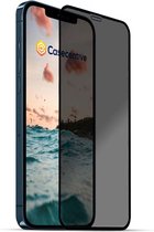 Casecentive - Protection d'écran en verre de confidentialité Coque complète 3D - iPhone 12 / iPhone 12 Pro