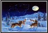 diamond painting wolven 60x50 cm
