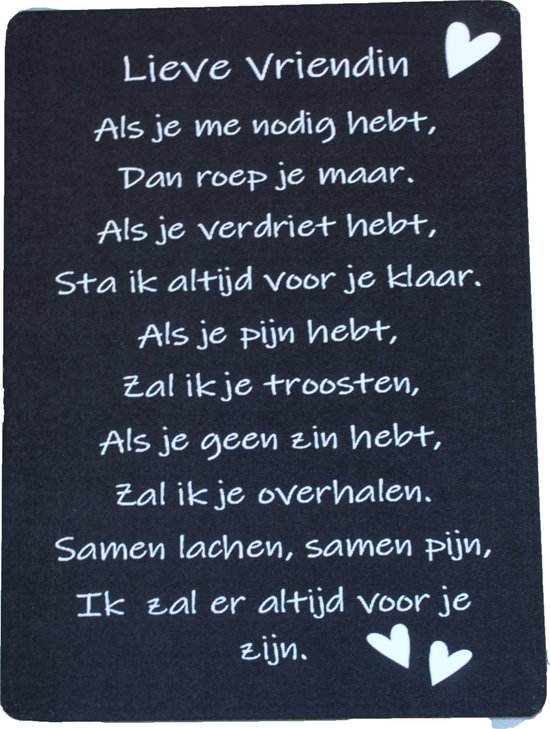 Giftbox Lieve Vriendin cadeau vriendin cadeau verjaardag