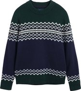 Gant Heren Holiday Fair Trui Donkerblauw maat XL