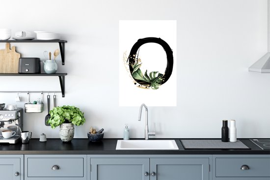 Lettre O Jungle 40x60 cm