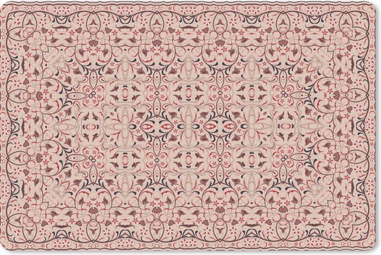 Muismat - Mousepad - Perzisch Tapijt - Kleed - Patronen - Roze - Perzisch - 27x18 cm