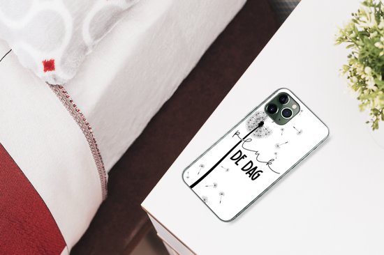 Coque iPhone 11 Pro Max - Citations - Carpe diem - Pissenlit - Siliconen