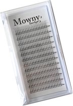 Mowny Beauty - Wimperextensions - 3D Premade Fans - 14mm 0,10mm D-krul - Natuurlijke Wimperextensions - Russisch volume