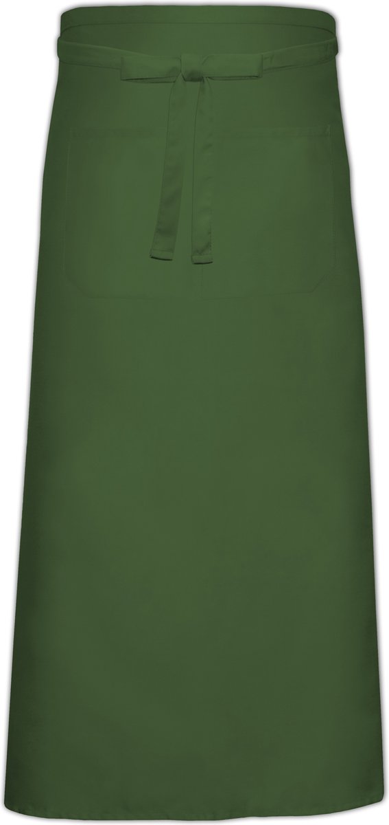 Link Kitchen Wear Franse sloof met handige zak, Groen.