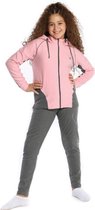 Junior - Work Hard Meisjes Pyjama - Roze - 160/ 13-14 jr