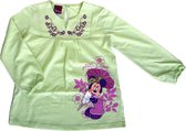 Disney Meisjes Longsleeve Minnie Mouse - Licht Groen - t-shirt met lange mouwen - maat 128