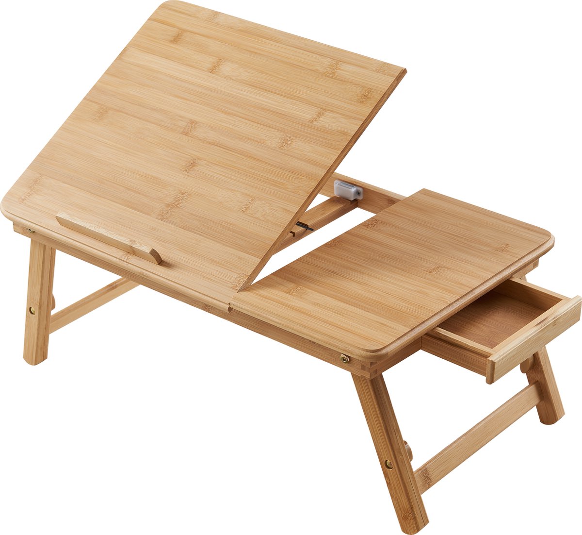 ACAZA Table pour ordinateur portable avec tiroir - Hauteur réglable de 22 à  29 cm 