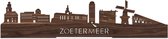 Standing Skyline Zoetermeer Notenhout - 60 cm - Woondecoratie design - Decoratie om neer te zetten - WoodWideCities