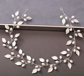 Akyol® Haarversiering | Haarsieraad | Bruiloft | Verjaardag | Cadeau | Zilverkleurig | Vrouw | Gelegenheden | Haarversiering