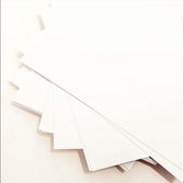 Blanco kaarten A5 -  Wit A5 papier - 50 stuks - 300 grams - Witte hobbykaarten - Hobby karton - Creatief - Brush - Verf - Tekenen - Tekenpapier - Flashcards - 100% FSC karton & 100