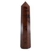 Edelsteen Obelisk Punt Mahonie Obsidiaan – 90-110 mm
