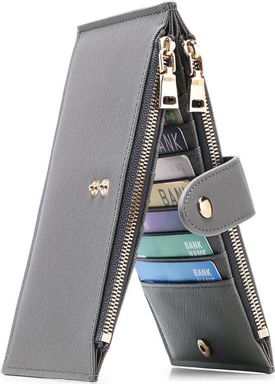 PORRASSO Portemonnee Clutch Bag voor heren, RFID-blokkerende kaarthouder, mobiele telefoonportemonnee, PU lange portemonnee met 12 kaartsleuven PORRASSO Portemonnee Clutch Bag voor heren, RFID-blokkerende kaarthouder, mobiele telefoonportemonnee, PU lange portemonnee met 12 kaartsleuven