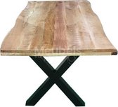 Bahia live edge mangohouten tafel 240cm