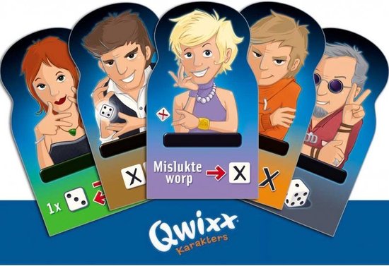 Thumbnail van een extra afbeelding van het spel dobbelspel Qwixx: karakters