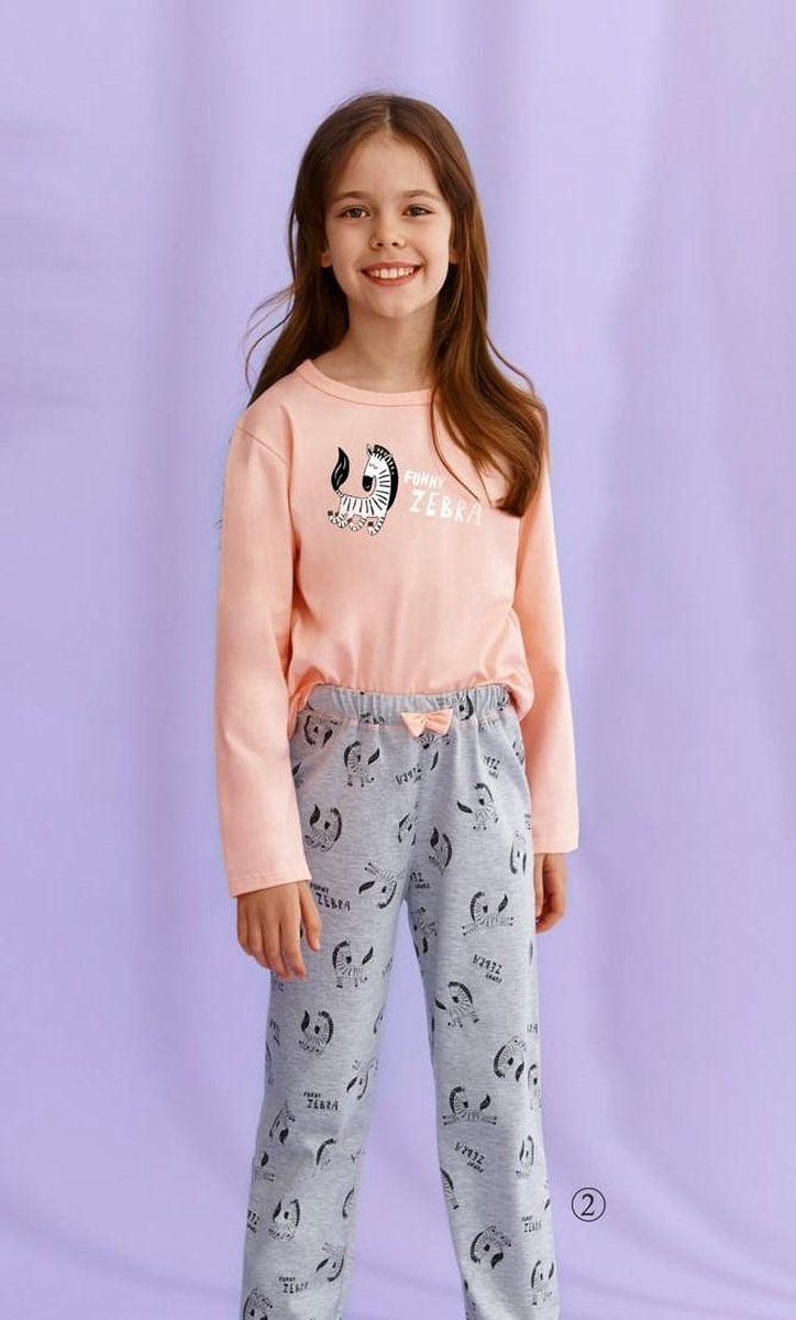 Taro Pyjama Sarah. Maat 140 cm / 10 jaar Roze multi