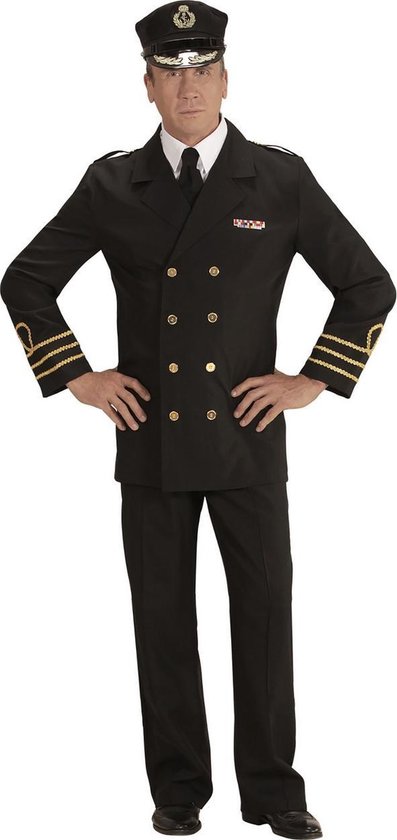 Piloot & Luchtvaart Kostuum | Traditionele Marine Officier | Man | Medium |  Carnaval... | bol.com