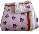 Roze kinderdeken Jet van Efteling 150 x 150 cm
