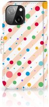 GSM Hoesje geschikt voor iPhone 13 Mini Flip Cover Dots