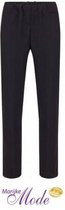 Sensia Dames Pantalon - Modelnaam: Penny -  Slimfit - Comfortband - Korte lengtemaat - Kleur: Zwart - Maat 50