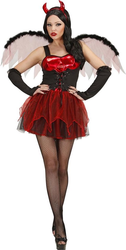 "Sexy rode duivelin Halloween kostuum voor vrouwen  - Verkleedkleding - Medium"