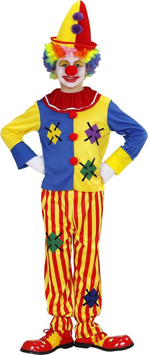 dressforfun 300796 Costume garçon Clown Freddy pour enfants 104 (3-4 ans)  déguisement | bol