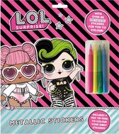 Lol surprise - Kleur je eigen stickers! - L.O.L. Surprise! kleurboek - Met stiften - Knutselen meisjes - Meer dan 80 stickers!