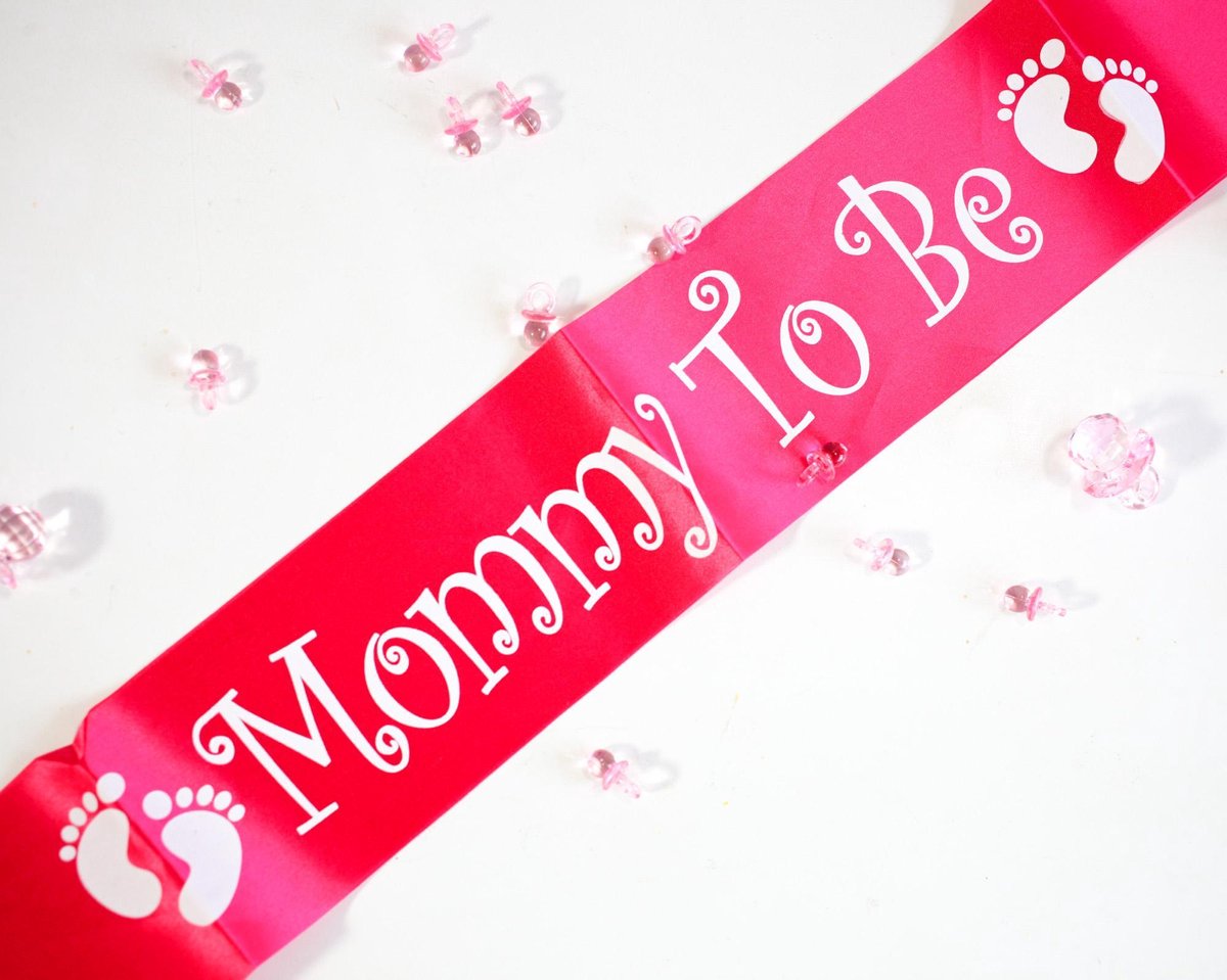 Babyshower Sjerp Mommy to be Meisje Roze Babydouche - Versiering voor zwangere - baby shower Gender Reveal Versiering