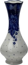 Vaas - Bloemenvaas - Bunzlau - Keramiek -  Aardewerk - Handmade - Handgemaakt - Handpainted - Handbeschilderd - Kobaltblauw
