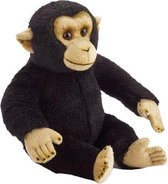 knuffelchimpansee junior 31 cm pluche zwart
