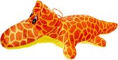 knuffelkrokodil pluche 42 cm oranje