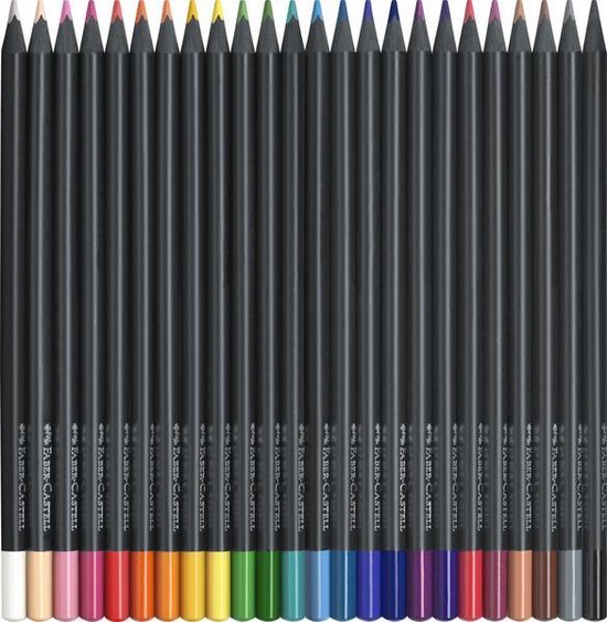 Faber-Castell kleurpotloden Black Edition - 24 stuks FC-116424 | bol.com