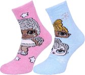 2x blauw-roze warme sokken L.O.L SURPRISE 3-6 jaar 26.5-30.5