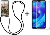 Xiaomi Redmi 9A hoesje met koord transparant shock proof case - 1x Xiaomi Redmi 9A screenprotector