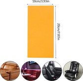 GEAR 3000® PU leer reparatie set - leather repair - leder patch - zelfklevende sticker geel