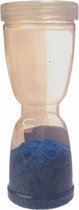 speelzand zandloper junior 14 cm blauw