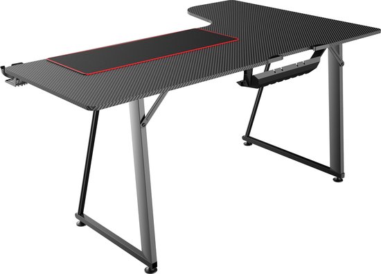 Jeu de bureau Hugo - Bureau d'angle en L - 160 cm x 60 cm