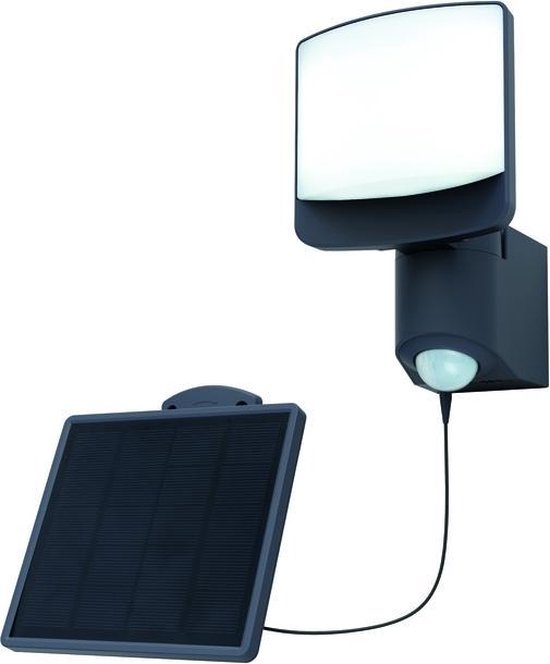 LUTEC Sunshine - LED Wandlamp met Sensor en Zonnepaneel