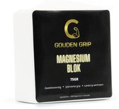Gouden Grip Magnesium Blok 75 gram + GRATIS Griptraining E-book - 100% Magnesium Carbonaat - Chalk Block - Magnesium poeder - Gym chalk - Grip - Klimmen - Crossfit - Fitness - Boulderen - Turnen