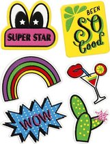 zachte stickers 'Super Star' 6 stuks