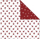 dubbelzijdig designpapier harten 30,5 cm 3 stuks