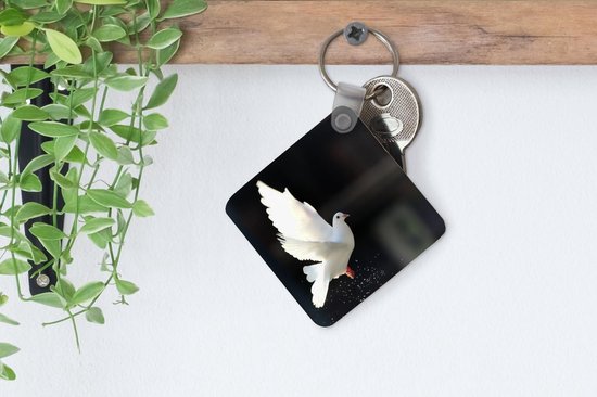Porte-clés - Duif - Wit - Air - Plastique