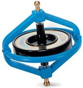 gyroscoop Wonder junior 7,5 cm staal blauw 2-delig