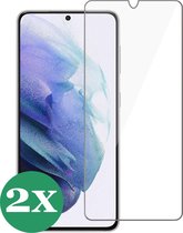 Screenprotector geschikt voor Samsung Galaxy S21 FE - Screen Protector Glas Beschermglas - 2 Stuks